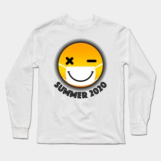 Corona Smile Tanned Mask Summer 2020 Long Sleeve T-Shirt